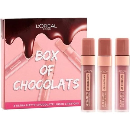 L'Oreal Paris Box of Chocolates Ultra-Matte Liquid Lip Giftset