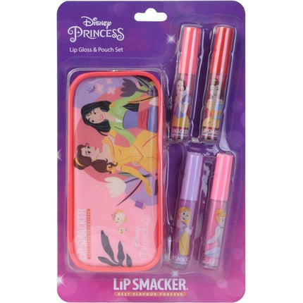 Lip Smacker Disney Princess Lip Gloss Set - 4 X 6ml With Pouch