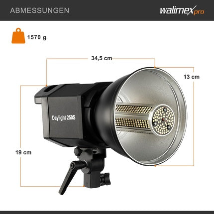 Walimex Pro Video Light with Modern LED Technology 5000K Daylight CRI 90+