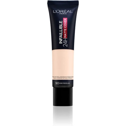 L'Oreal Paris Infallible Matte Cover 24hour Foundation 90 Rose Porcelain 30ml
