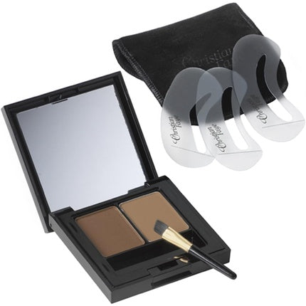 Christian Faye Eyebrow Make Up Duo Medium Brown
