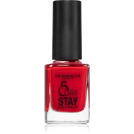 Dermacol 5 Day Stay Nail Polish - 21 Monroe Red, 11 ml