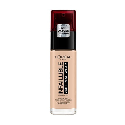 L'Oréal Paris Waterproof and Long-Lasting Liquid Foundation with SPF 25 Infaillible 32H Fresh Wear Makeup 30ml 25 Rose Ivory