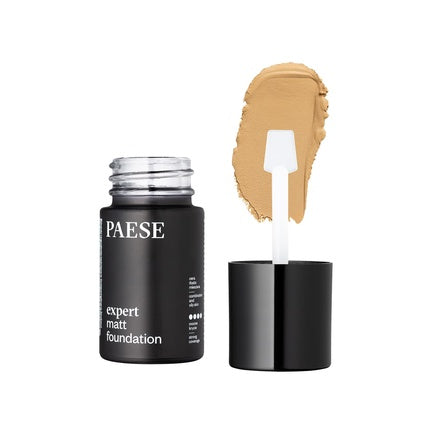 Paese Expert Matt Professional Mattifying Mousse Foundation with 24H Long Wear Effect, Vitamin E, Hyaluronic Acid 1.01 Fl Oz Natural Beige 502W