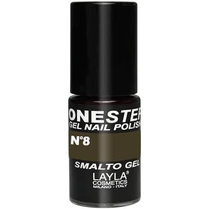 LAYLA COSMETICS One Step Gel Nail Polish Anthracite Number 8