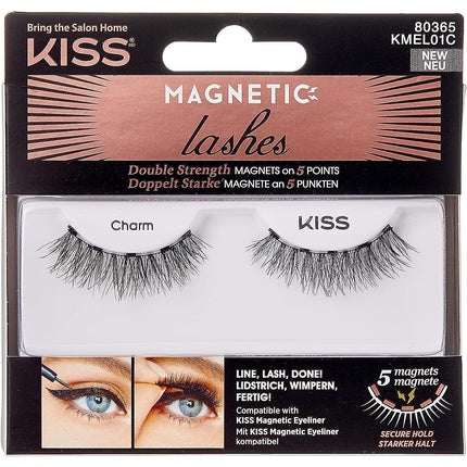 KISS Magnetic Lash Collection Charm False Eyelashes with 5 Double Strength Magnets
