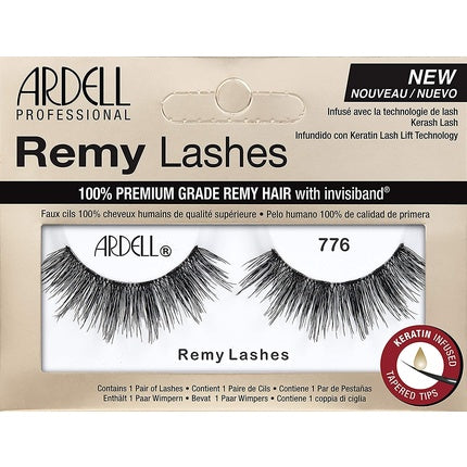 ARDELL Professional Remy Lashes Style 776 - Luxury Handmade Real Hair False Eyelashes with Keratin for Silky Soft Shine Vegan and Reusable