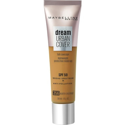 Maybelline Dream Urban Cover All-In-One Protective Makeup SPF 50 356 Warm Coconut