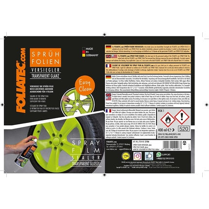 Foliatec Spray Film Sealer For Permanently Sealing The Spray Film