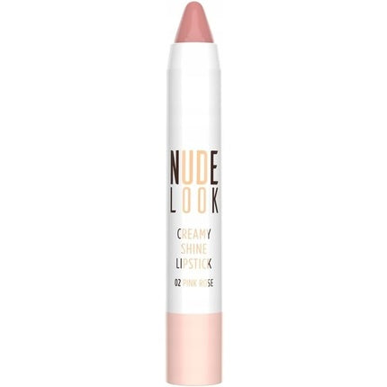 Golden Rose Nude Look Creamy Shine Lipstick 02 Pink Rose