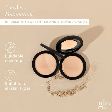 Glo Skin Beauty Pressed Base Powder Foundation Makeup Honey Fair