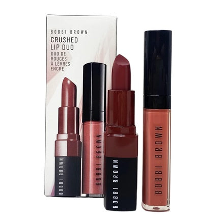 Bobbi Brown Crushed Lip Duo Telluride Deep Mauve and Free Spirit Lush Pink Beige