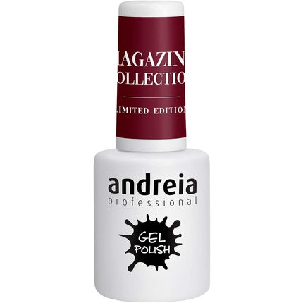 Andreia Semi-Permanent Nail Gel Polish for UV/LED Lamp Intense Shine and 4 weeks Lasting French Manicure Nail Gel Varnish Magazine Collection Colour MZ1 Bordeaux 10.5ml