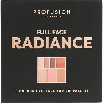 Profusion Cosmetics Full Face Palette Radiance 8 Shade Eye, Face &amp; Lip Palette