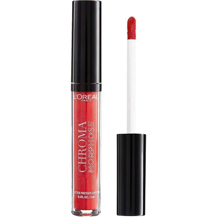L'Oreal Chroma Morphose Glitter Pressed Lipstick Vamp Queen 01