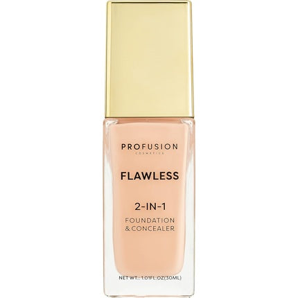 Profusion Cosmetics Flawless 2-in-1 Foundation and Concealer Rose Ivory