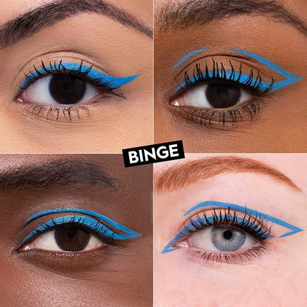Urban Decay 24/7 Inks Liquid Eyeliner Pen Water-Resistant Smudge-Resistant Vegan Formula Precision Tip with Ergonomic Grip Binge Matte Sky Blue