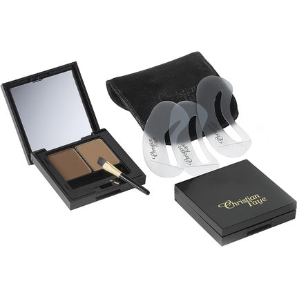 Christian Faye Eyebrow Make Up Duo Medium Brown