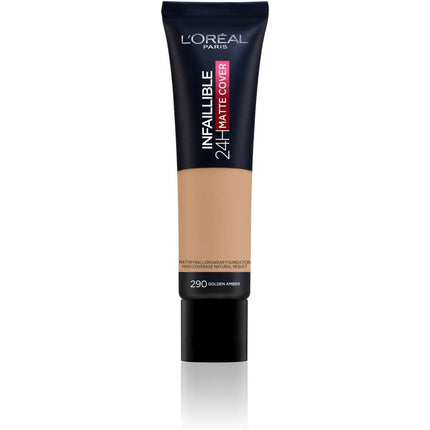 LOréal Paris Infalible 24H Matte Cover High Coverage Matte Makeup Base 30ml 290 Golden Amber