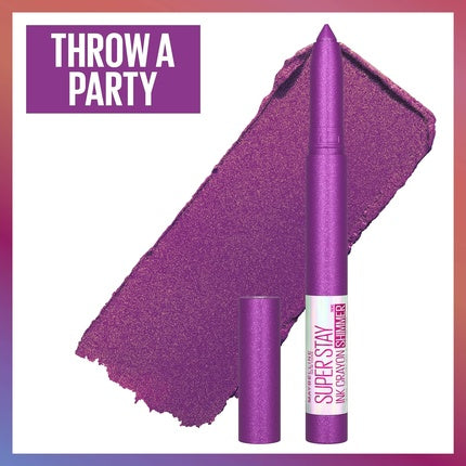 Maybelline New York Super Stay Ink Crayon Matte Longwear Lipstick Makeup with Built-In Sharpener Limited Edition Birthday Collection 0.04oz 170 Throw a Party