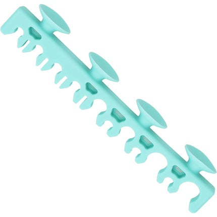 T4B MIMO Makeup Brush Dryer Stand Silicone Makeup Brush with Suction Cups for Smooth Surfaces Turquoise