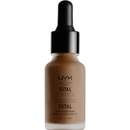 NYX Professional Makeup Total Control Drop Foundation Precise Dosage Buildable Coverage Long Lasting Vegan Formula Matte Finish Shade Cocoa 21 Cocoa