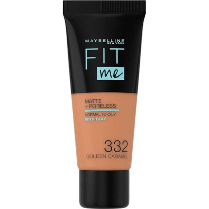 Maybelline Fit Me Foundation Matte & Poreless With Clay 332 Golden Caramel 18ml
