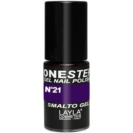 LAYLA COSMETICS One Step Gel Nail Polish Purple Rain Number 21