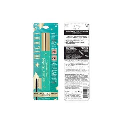Milani Highly Rated Lash Extensions Tubing Mascara for Added Length and Lift - Black