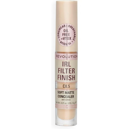 Makeup Revolution IRL Filter Finish Concealer Medium to Full Coverage C8.5 6g