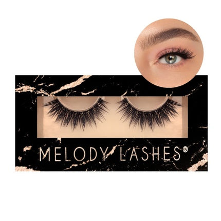 Melody Lashes Ultra Fluffy Eyelashes Premium Quality for All Eye Shapes 15x Reusable Vegan Natural Eyelashes - Daisy