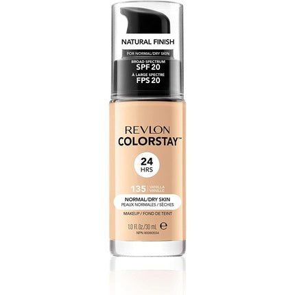 Revlon ColorStay Liquid Foundation Makeup for Normal/Dry Skin SPF 20 30ml Vanilla
