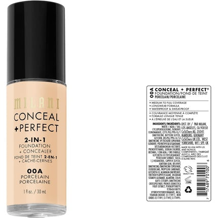 Milani Conceal + Perfect 2-In-1 Foundation + Concealer Porcelain