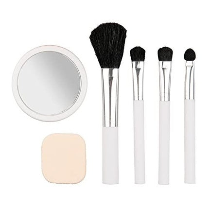 Titania Travel Set Cosmetic Brush with Makeup Mirror and Makeup Sponge