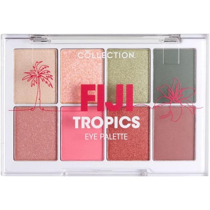 Collection Cosmetics Intensely Pigmented Colour Eye Shadow Palette with 8 Stunning Shadows Fiji Tropics