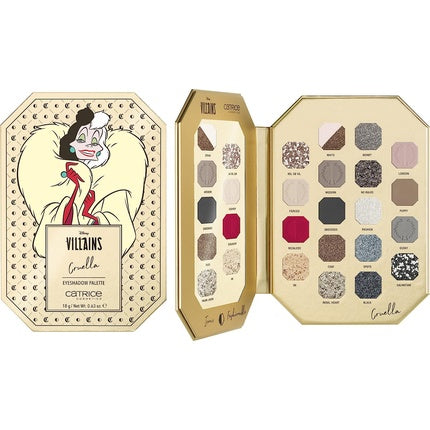 Catrice Disney Villains Cruella Eyeshadow Palette 18 Colors Long-Lasting Vegan