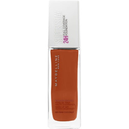 Maybelline New York Super Stay 24h Liquid Long-Lasting Foundation 30ml No. 63 Raw Coconut