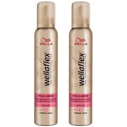 Wella Wellaflex STYLE & REPAIR Strong Hold Mousse 200ml