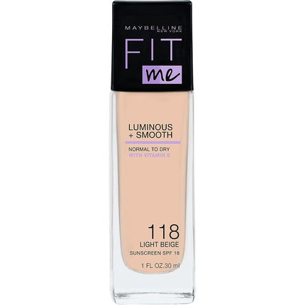 Maybelline Fit Me Luminous + Smooth Foundation 118 Light Beige 30ml