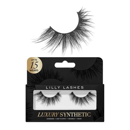Lilly Lashes Luxury Synthetic False Eyelashes Full Length Lash Extension 15mm