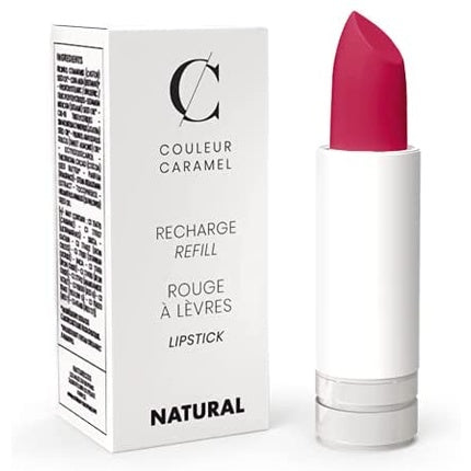 Couleur Caramel Organic & Vegan Matte Lipstick Refill 123 Bright Pink