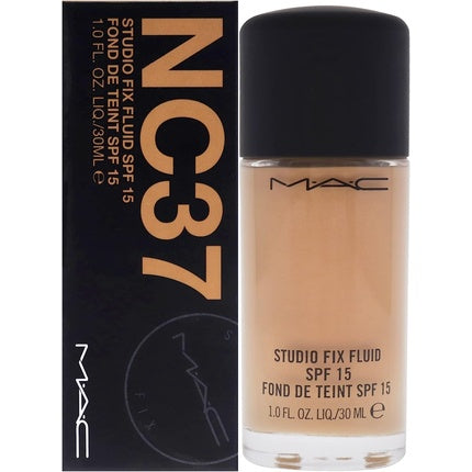 MAC Studio Fix Fluid SPF 15 Foundation NC37 Medium Peachy 30ml