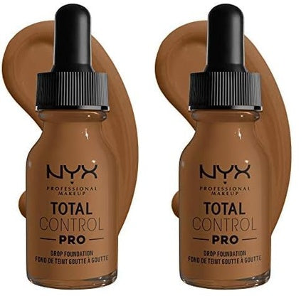 NYX PROFESSIONAL MAKEUP Total Control Pro Drop Foundation Skin-True Buildable Coverage Sienna 0.43 Fl Oz