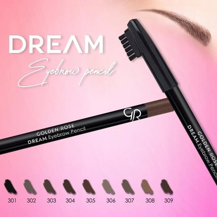 Golden Rose Dream Eyebrow Pencil with Brush K-GDB 305