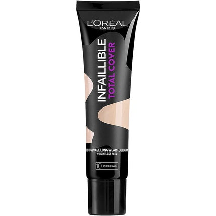 L'Oreal Paris Indefectible Total Cover Foundation Number 10 Porcelain 35g