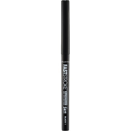 Collection Fast Stroke Waterproof Gel Eye Definer Smudge-Proof Long Wearing Black 5ml