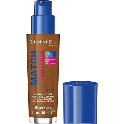Rimmel London Match Perfection Foundation SPF 20 504 Deep Mocha 30ml