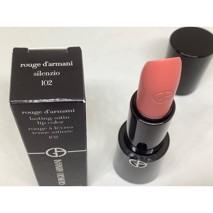 Giorgio Armani Rouge D'Armani Lasting Satin Lipcolor #102 Silenzio - New in Box