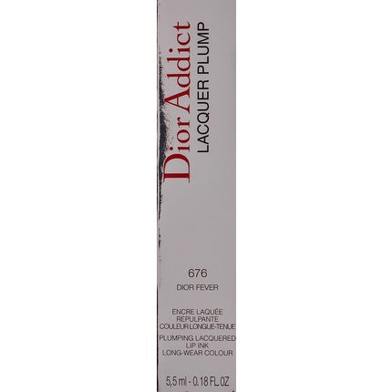 Dior Addict Lacquer Plump Lip Ink 5.5ml 676 Dior Fever Red