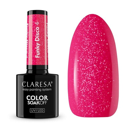 Claresa Soak Off Uv/Led Funky Disco Hybrid Nail Polish 4 5g